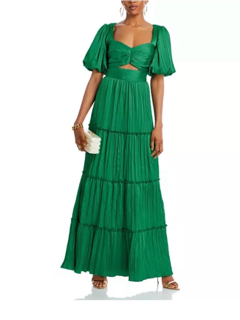 Aqua NWT Pleated Cut Out A-Line Dress Size 6